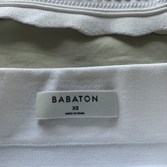 Babaton White Matching Skirt Set with Crochet Details - Picture 5 of 6